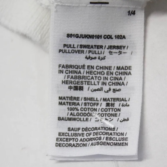 Bonpoint amour cherry milk white soft cotton sweater - Picture 7 of 12